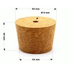 BORED CORK BUNG 64/54mm + AIRLOCK - Bubbler, Bung with