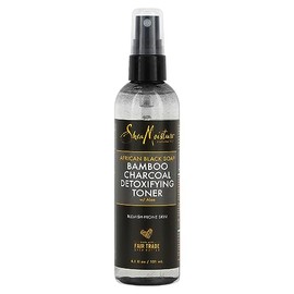 African Black Soap Bamboo Charcoal Detoxifying Toner with Aloe (4.5 Fluid Ounces)