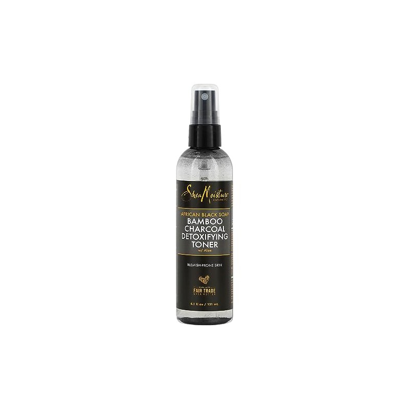African Black Soap Bamboo Charcoal Detoxifying Toner with Aloe (4.5