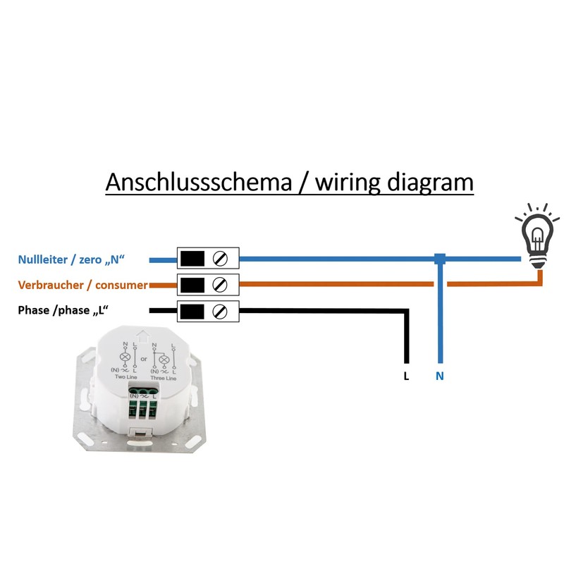 HUBER Motion 15F PIR Motion Sensor 190° for Indoor and