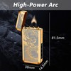 TIKIUKI Electric Rechargeable Big Flame Arc Lighter Type-C Plasma Windproof
