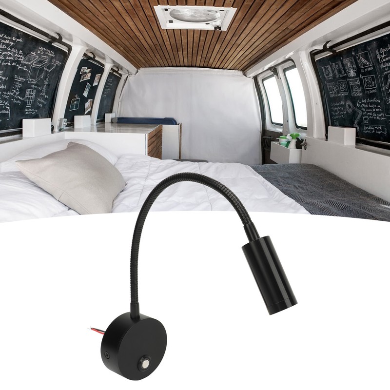LED Reading Light DC12 to 24V Touch Adjustment USB Charging