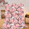 Pig Blanket Warm Soft Cozy Sleeping Pigs Throw Blanket Gifts