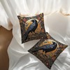 BQXH 2 Pcs Dark Aesthetic Raven Throw Pillow Covers 18x18