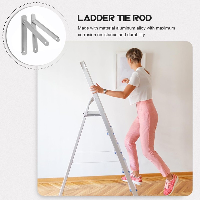 Housoutil 2PCS Aluminum Alloy Step Ladder Hinges, Easy Install Replacement