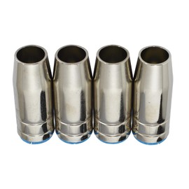 RIVERWELD Conical Gas Nozzles Wall Thickness 1.2mm 145.0076 Compatible Parts for BINZEL MB25 25AK Air Cooled MIG MAG Welding Torch 4pk (Copper)