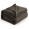 Bedsure GentleSoft Fleece Blankets Queen Size Brown - Bed Blanket
