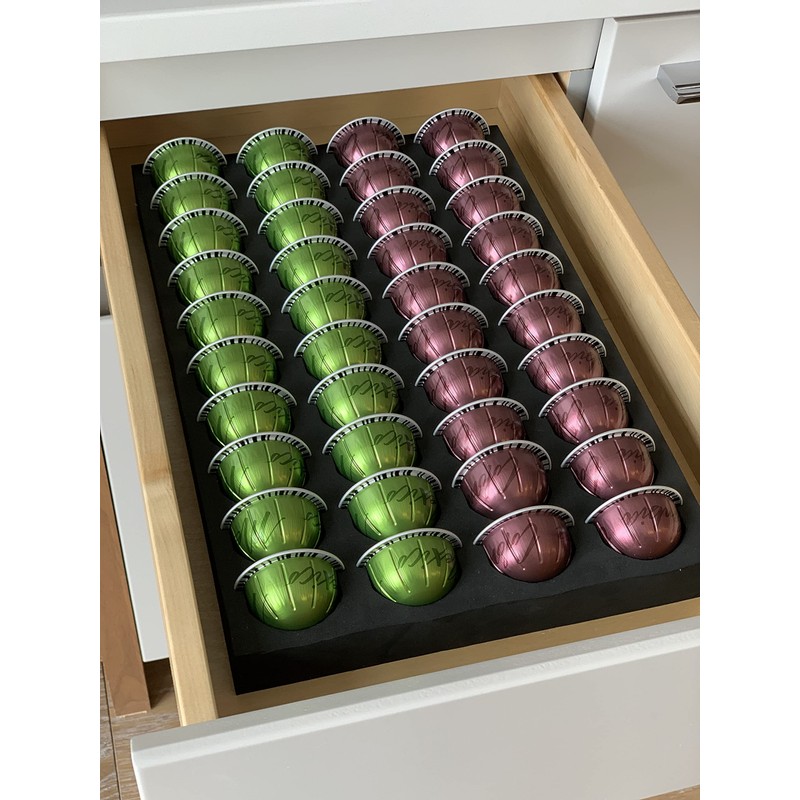 Coffee Pod Storage Tray, Organizer Compatible with Nespresso Vertuoline For