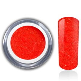 Colour Gel Neon Glitter Red Orange Rio UV LED Gel Nail Design Nail Gel Nail Art RM Beautynails Pack of 1 (1 x 5 ml)