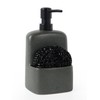 INGOFIN Ceramic Soap Dispenser with Sponge Holder - 2-in-1 Kitchen