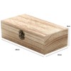 r_planning Wooden Box Wood Grain Retro Decorative Trinket Box Scorched