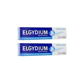 Elgydium Dentifrice Anti-Plaque Lot de 2 x 75ml
