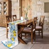 Yellow Summer Lemon Chiffon Table Runner 120 Inches Long, Voile