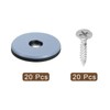 sourcing map 20 Pcs Furniture Slider Pads, 1.5 Inch(38mm) PTFE
