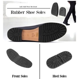 HEEPDD One Pair of Natural Rubber Boots Shoes Non-Slip Wear Resistant Shoes Sole Raised Grain Repair Sole Pad for Repair Leather Shoes, Heel insoles