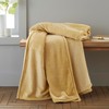 Catherine Lansfield Raschel Velvet Touch 130x170cm Blanket Throw Ochre