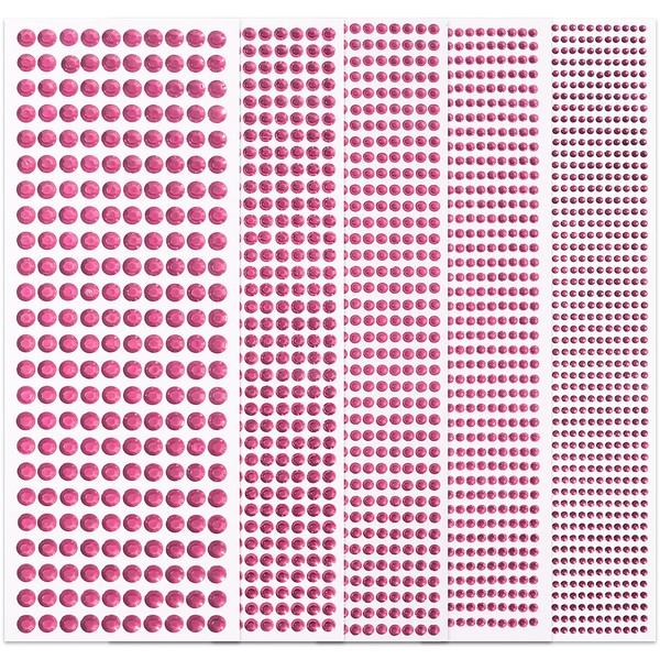 3555Pcs Gem Stickers Jewels for Crafts, Self Adhesive Rhinestone Stickers,