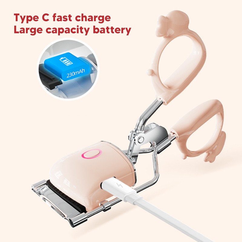 Heated Eyelash Curler 2 Heating Modes Lash Curling Electric USB