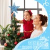 KEYIDO Blue Star Christmas Tree Topper Star for Christmas Tree