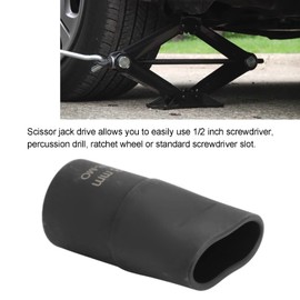 Scissor Jack Adapter 1/2in Scissor Jack Quick Drive Metal Scissor Jack Quick Drive Scissor Jack Drill Adapter Scissor Lift Jacks Accessory for Jacks(30mm)