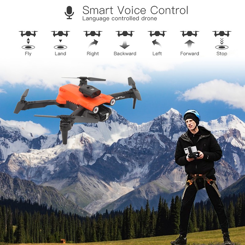 S163 RC Drone Obstacle Avoidance Folding Camera Angle Adjustable Low