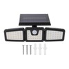 Outdoor Motion Sensor Light Solar Powered 3 Adjustable Heads IP65