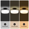 youngrender Schoolhouse Light Fixture Modern Black Flush Mount Ceiling Lighting