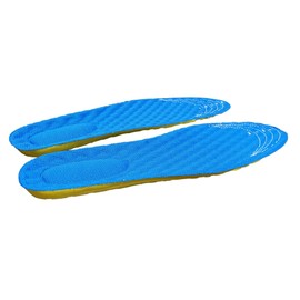 Everyday Use Memory Foam Insoles Ergonomic Shock Absorbing Orthotic Shock Absorbing Insoles for Men and Women (7-11), Blue