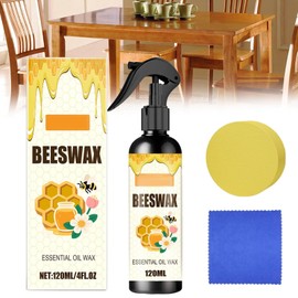MISNINE Beeswax Wood Polishing Spray, Beeswax Furniture Polish, Floor Polish, Beewax Care Restorer for Living Rooms,Kitchens,Wood Furniture Floors (2)
