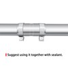 Stainless Steel 2 to 2 Inch Exhaust Adapter, 2" ID