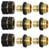 Triumpeek 3/4" Garden Hose Connector, 9 Pieces Garden Hose Quick