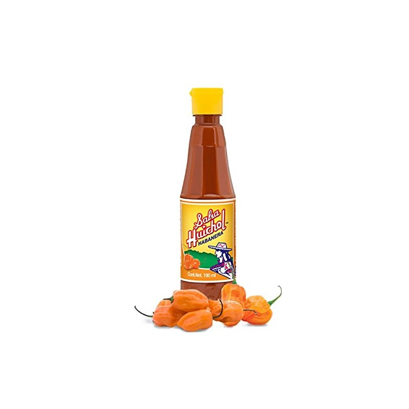 3 X Salsa Huichol Habanera 6oz Bottle Mexican Hot Sauce