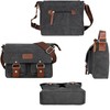 XFLYP Messenger Bag Mens, Men Shoulder Bags Canvas Satchel Cross