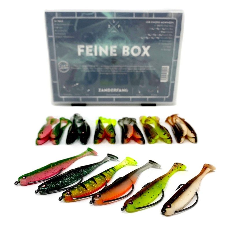 Zanderfang - Finesse Box 95 Pieces - 30 Rubber Fish