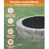 Ardier 22" Wooden-handle Fire Pit Lid for Pits up to