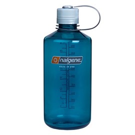 Nalgene Tritan Narrow Mouth BPA-Free Water Bottle (Trout Green w/Iridescent Cap, 32 Ounce)