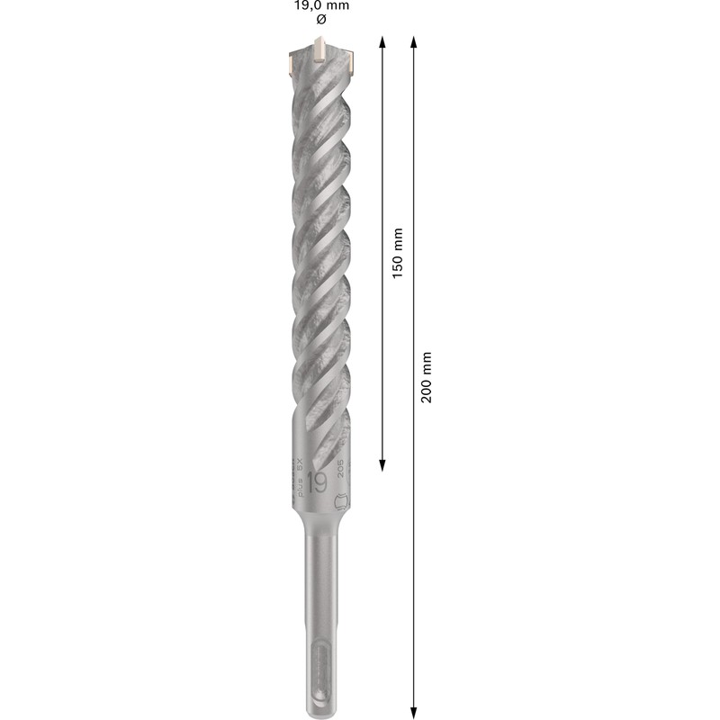 Bosch 1x PRO SDS plus-5X Hammer Drill Bit (for Reinforced