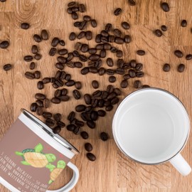 Mr. & Mrs. Panda Camping Emaille Tasse 50. Hochzeitstag - Geschenk, Goldene Hochzeit, besondere Anlässe, Camping Tasse Metall, Engagement, Bräutigam,