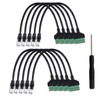 Teansic 10 Pcs RJ45 Male to 8 Pin Screw Terminal