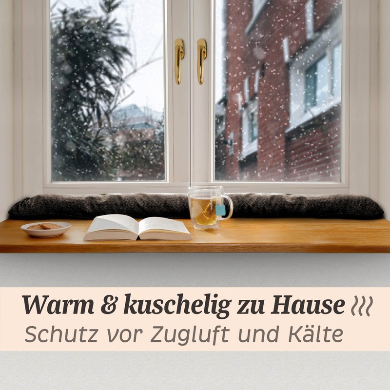 Praknu Pack of 2 draught excluders for windows up to
