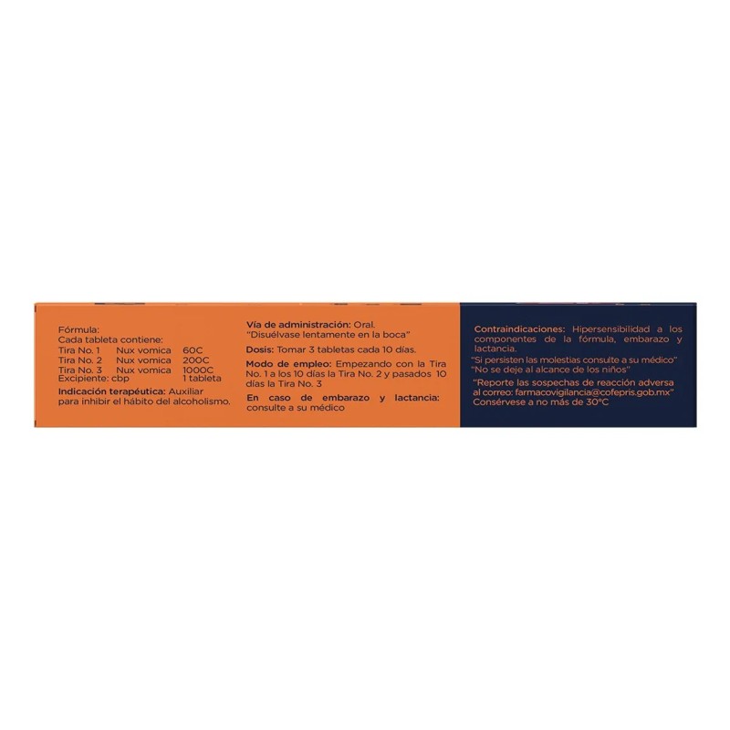 Auxiliar Hábito Del Alcoholismo Nartex 9 Tabletas 3 Pack