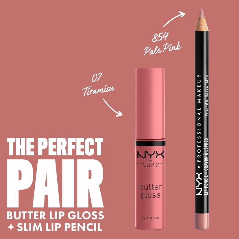NYX PROFESSIONAL MAKEUP - Butter Gloss, tiramisú, 0.27 onzas