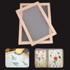 LUTER 2 pieces wood paper making mould, pine paper making