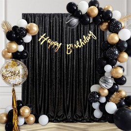 B-COOL 4ftx8ft Sequin Photo Backdrop Christmas Backdrop Party Photography Background Curtain Baby Blue Wedding Holiday Birthday Party Ceremony Background