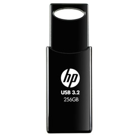 HP 712w USB 3.2 Gen 1 Flash Drive 256GB, Black, Up to 120MB/s Read Speed