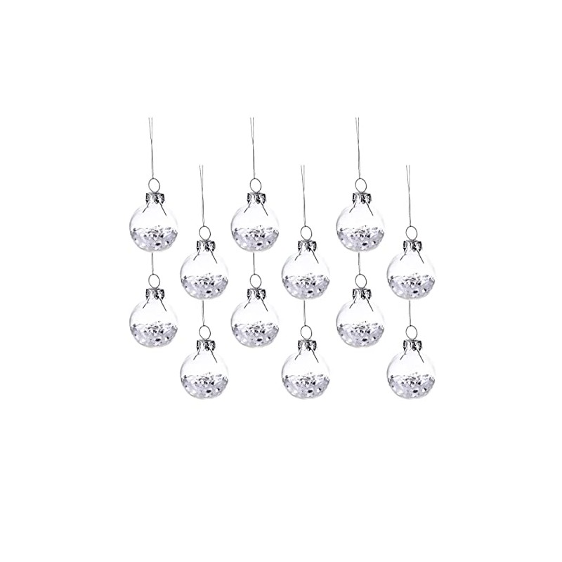 Sass & Belle White Show Sequin Mini Baubles - Set