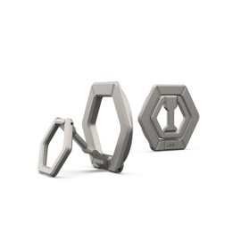 URBAN ARMOR GEAR Magnetring/Halterung/Ständer für magnetische Hüllen [360 Grad drehbar, Aufstellung im Hoch- und Querformat, Starke Magneten] Titan