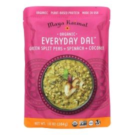 UD_Maya Kaimal Organic Everyday Dal 10 oz Green Split Pea Spinach Coconut Pack of 6-for Instant Soup