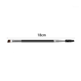2 Eyebrow Brushes and Screw Brushes Double Ended Combination, 2 in 1 Brush Makeup Eyebrow Brush, Eyelash Brush, Eyelash Brush, Eyelash Brush, 3mm Extra Fine Beveled Line Makeup Brush, Natural Eyebrow