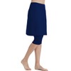 Akaeys Women's Swim Skirt with Attached Capri Leggings Sun Protection